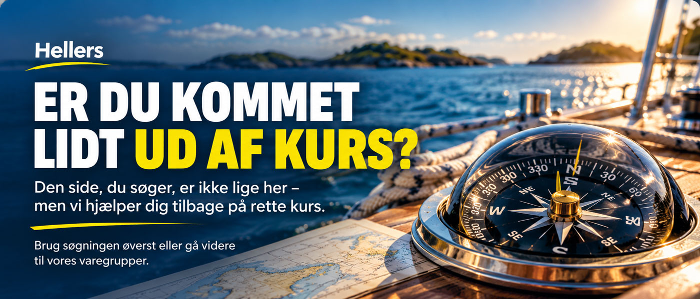 Er du kommet lidt ud af kurs? Hellers hj&aelig;lper dig tilbage p&aring; rette kurs