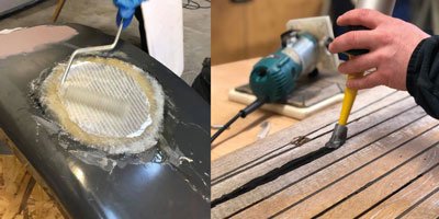 Lim, Fuge & Glasfiber