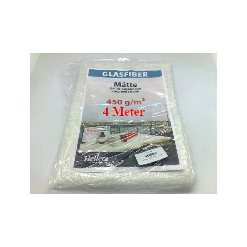 Glasfiber Måtte 300 - 600 g Glasfiber Måtte 450g/M 4 Meter