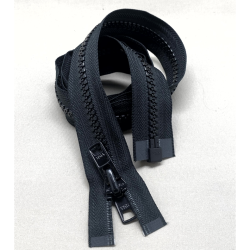 YKK Lynls delrin 9mm  sort med dobbeltskyder