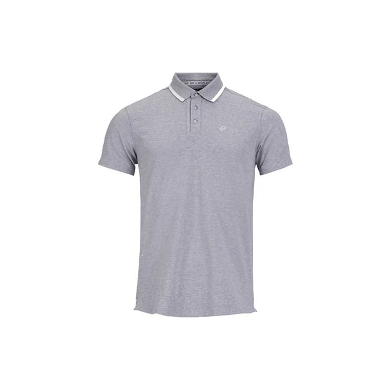 Pelle P Mori Monde Polo Light Grey Melange  