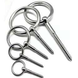 Bdring M. Ring og Trskrue - Rustfri 316 - 