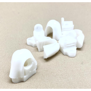 Gardinstangholdere Hvid 4 Stk