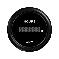 Kus digital timetller, sort, 12/24v
