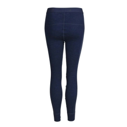 Dame Leggings i Merino Uld - Navy