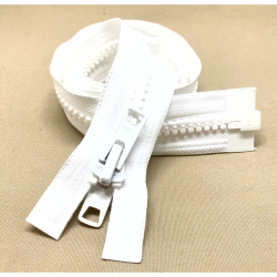 YKK Lynls 9mm Delbar Lynls Dobbelt Skyder Hvid 