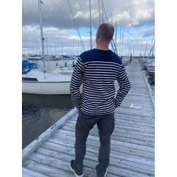 Stribet strik herre Navy