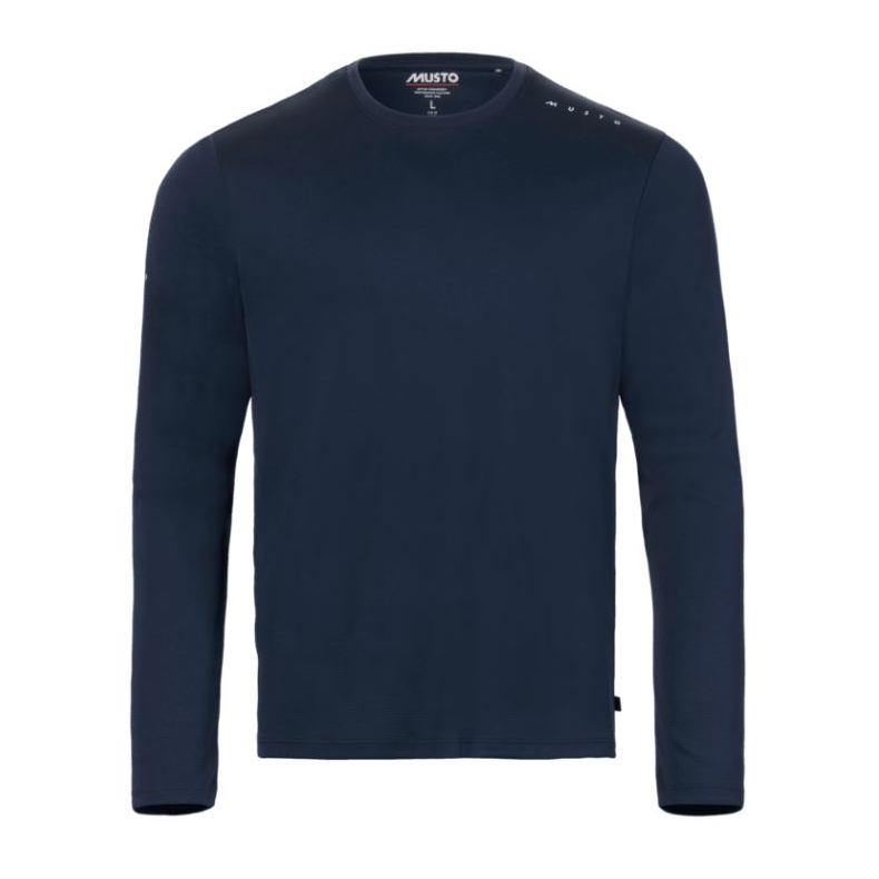 M EVO CREW SUNBLOCK LS TEE - 597 NAVY