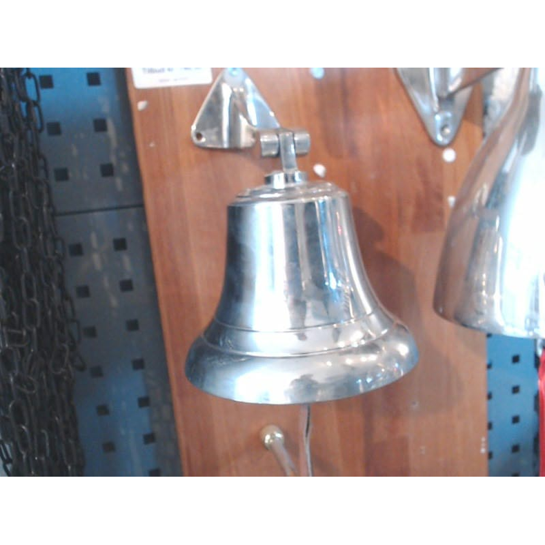 Skibsklokke 14cm Forniklet