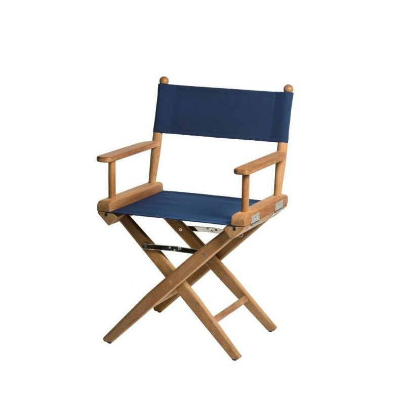 Dksstol navy canvas - Teak