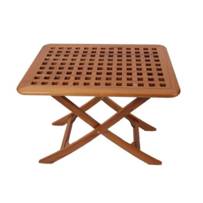 Foldbart Teak bord 75x55 cm - 2 positioner olieret