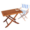 Foldebord 100x60cm Teak Ristvrk Olierede