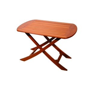Folding Table 85x60cm, Teak Ribber Uolierede