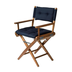 Dksstol Deluxe Navy Polstret - Olieret Teak