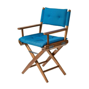 Dksstol Deluxe Himmelbl Polstret - Olieret Teak