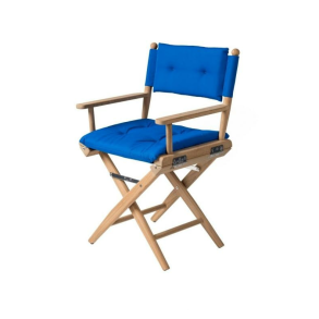 Dksstol Deluxe Koboltbl Polstret - Teak