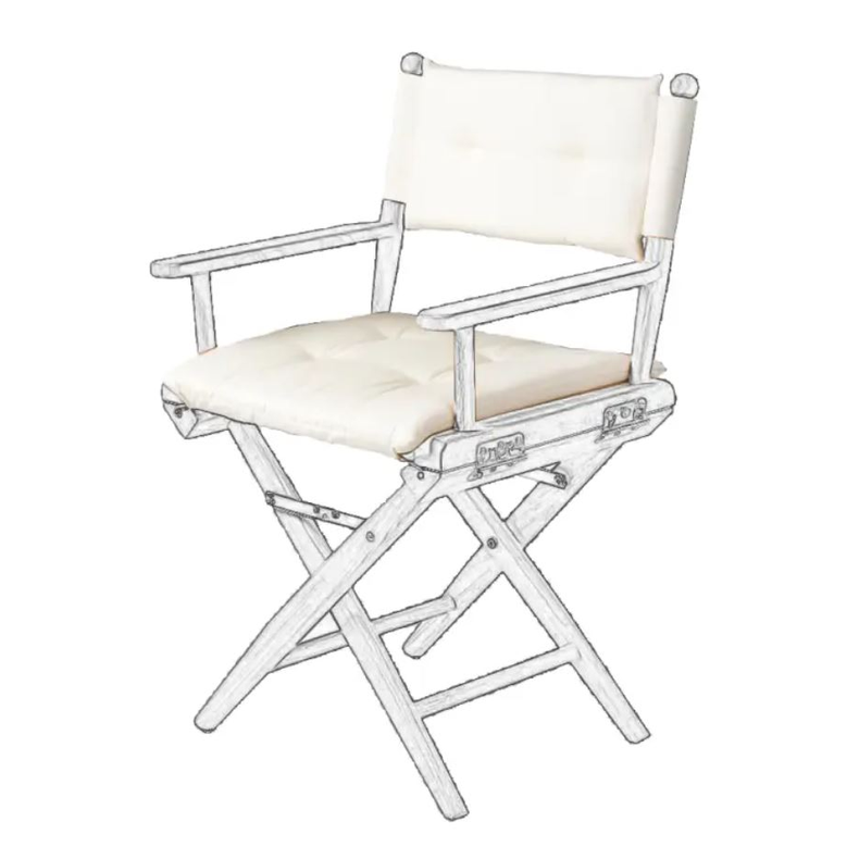 Hyndes�t Cremehvid Polstret Til D�ksstol Deluxe