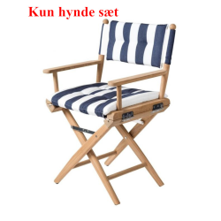 Hyndes�t Navy/Hvid Polstret Til D�ksstol Deluxe