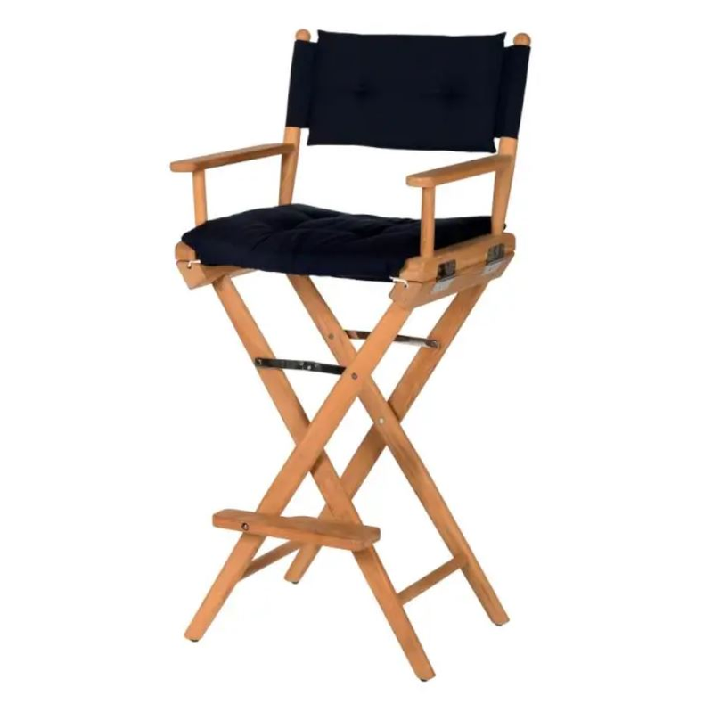 H�j instrukt�rstol Deluxe - U-olieret Teak - Hynde Navy