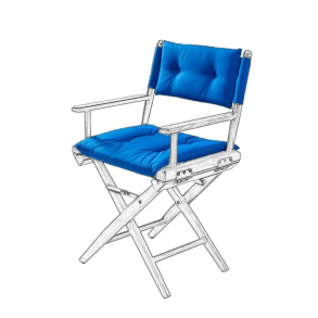 Hyndes�t Koboltbl� Polstret Til D�ksstol Deluxe