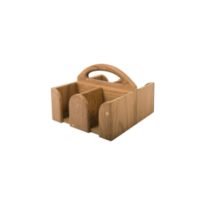 Teak Holder For 4 Kopper