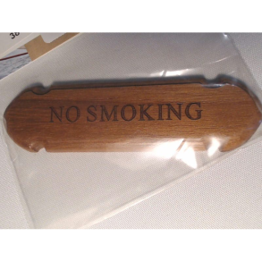 Teak Skilt 'No Smoking' 10 X 2,5 Cm