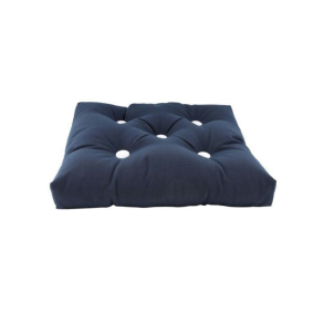 Outdoor Single Seat Navy Blue With White Buttons
