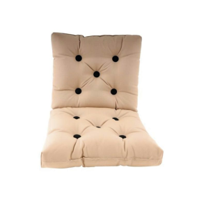 Outdoor Double Seat Brown With Black Buttons