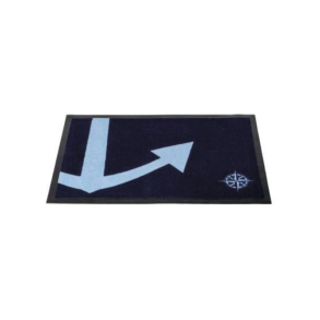 Navy Blue Anchor Mat - 60 X 40 Cm