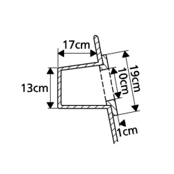 Cockpit box 45 x 19,3 x 17,5 cm