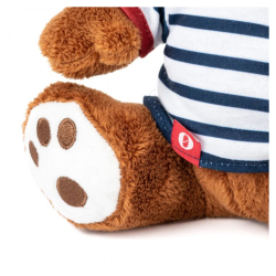 Skibsbamse med stribet t-shirt