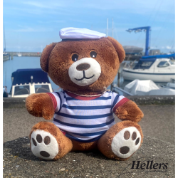 Skibsbamse med stribet t-shirt