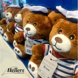 Skibsbamse med stribet t-shirt