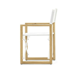 Director Armchair Teak - White Victor