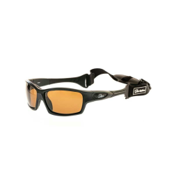 Kiama Solbrille Med Rem Matsort Med ravfarvet Linser