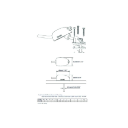Kabelgennemfring Scanstrut Sort