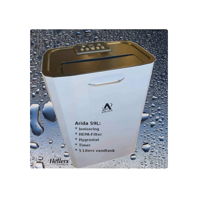 Arida S9l Affugter , Hepa- Filter Og Ionisering.