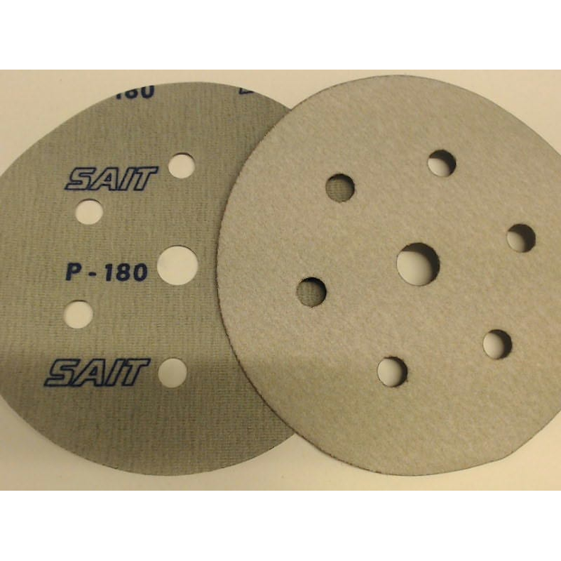 Slibe Rondel 150mm 7 Korn  Slibe Rondel 150mm / 7huls velcro korn 180