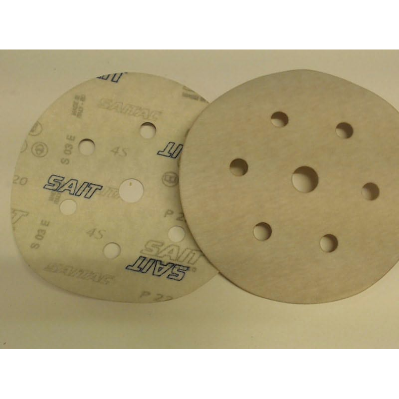 Slibe Rondel 150mm 7 Korn  Slibe Rondel 150mm /7 huls velcro korn 220
