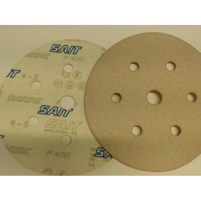 Slibe Rondel 150mm 7 Korn  Slibe Rondel 150mm / 7 huls velcro kron 400
