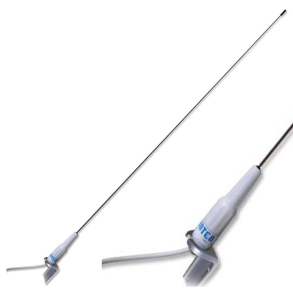 1m Marine Vhf Antenne Med Stlpisk 3db Gain L-Beslag Og 18m Rg58 Kabel