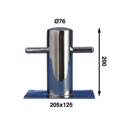 Bropullert 205 x 125 mm - Syrefast rustfri 316 stl