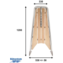 Btsystem Performance stvnplatform med ankerrulle og Code-0 - 32-42ft.