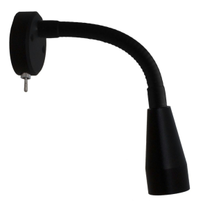 Mary Flex Led 2w Sort Alu. - M/Vippe Afbryder