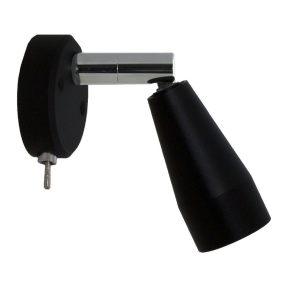 Mary Wall Sort 2w Led M/Vippe Afbryder