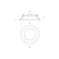 Casolux Inbygningsspot Maria Small LED