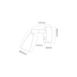 Mary Wall Led lampet flere farver