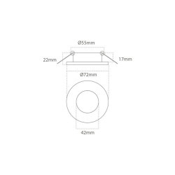 Maja Rund indbugnings LED 2 farver