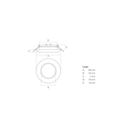 Casolux Maria A3 - Rustfri stl - Stor 3,6W