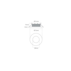 Casolux Rikke White LED 1,3w - 3000k - 10-32V AC/DC
